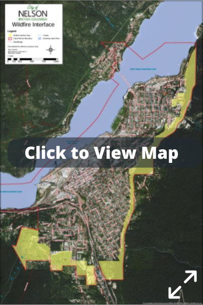 Wildfire interface map, click to view 2